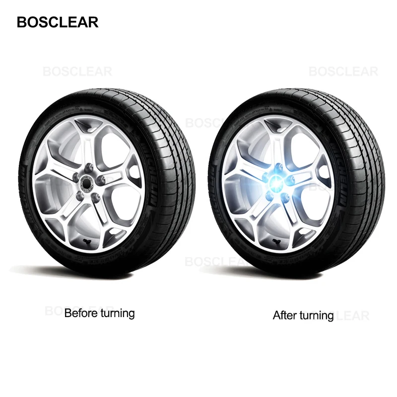 Floating Center Hub Caps Light Car Wheel Rim Covers Lamp For Ford Focus Mondeo Fiesta Kuga Ranger Escort Explorer Excape Taurus