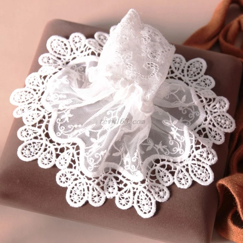 Suéter con mangas falsas para mujer, calentadores de muñeca elásticos de ganchillo con encaje Floral, puños de cuerno, bordado, volantes y volantes
