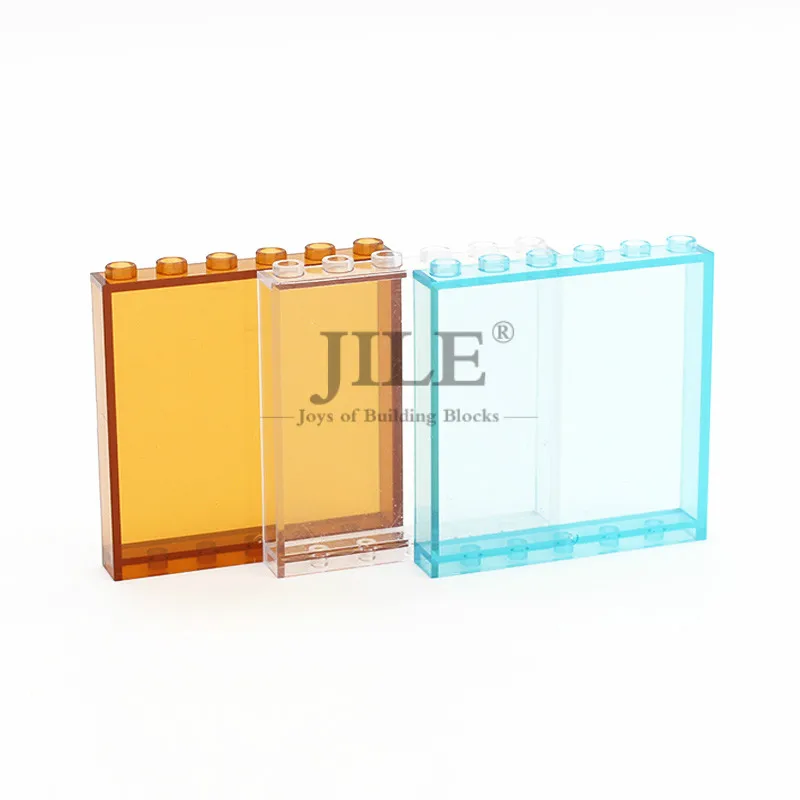 MOC Building Blocks Glass Tablet Panel 1x6x5 Street View Window Wall 59349 Creative Bricks Compatible with Assembles Particles