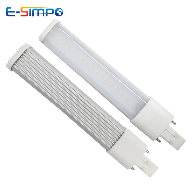 

2Pcs 180degree led G23 GX23 bulb AC 220V 110V Ballast bypass 5W 6W 7W ceiling fan replacement led PL LED Lamp Full Tracking