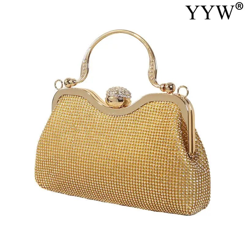 Fashion Women Clutch Bag Evening Bag With Rhinestone Vintage Design For Women Ladies Party Purse Wedding Bag Female Clutches