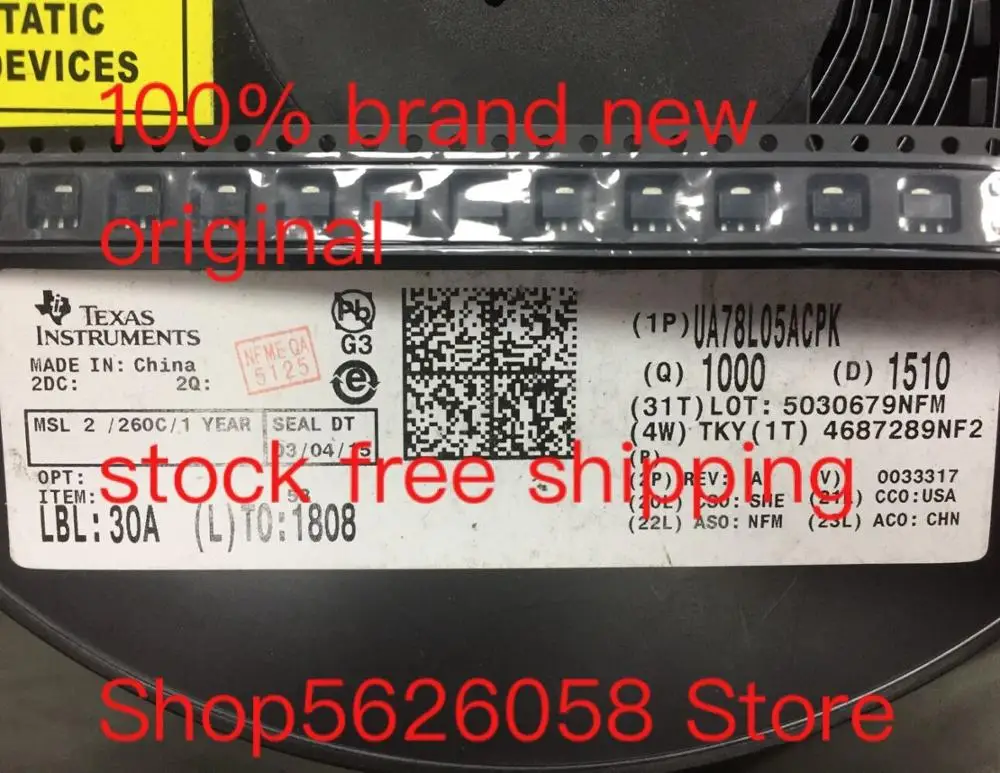 50PCS/LOT UA78L05ACPK SOT89 100% new original freeshipping stock