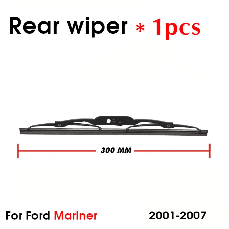 ใบปัดน้ำฝนด้านหลังกระจกหน้าต่างกระจก Wipers อัตโนมัติอุปกรณ์เสริมสำหรับ Ford สำหรับ Mariner Hatchback 300มม.2001-2007