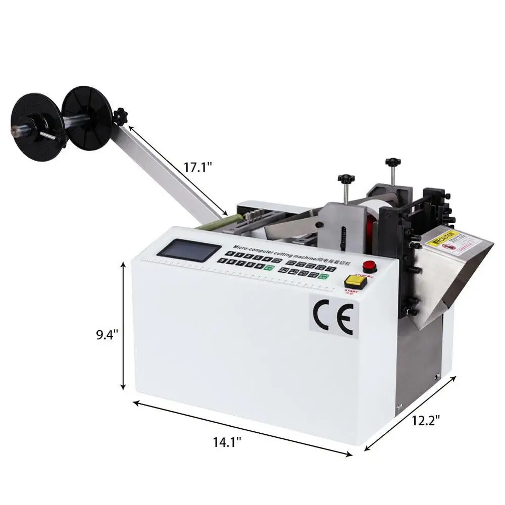 

HZX-100 110V 350W Automatic PVC Tube Cutting Machine Heat-shrink PE Cable Pipe Cutter 85cut/min