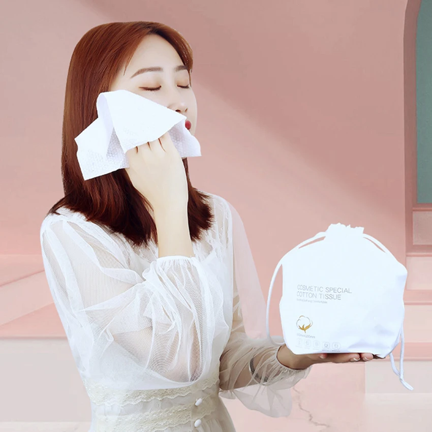 120 ورقة المتاح التطهير ورقة مناشف الوجه لينة الأسطوانة الأنسجة ماكياج التطهير وسادات قطنية العناية بالبشرة مزيل أدوات