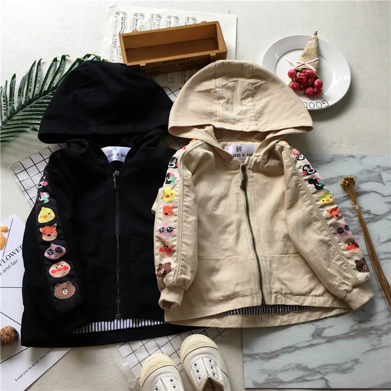 

Tonytaobaby Fall and Winter Clothes New Style Baby Cartoon Cardigan Hooded Coat Baby Jacket