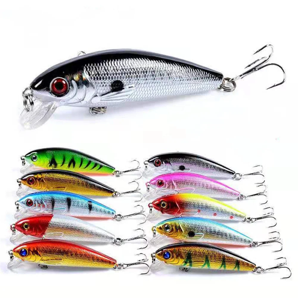 1Pcs ตกปลาลอยเหยื่อ Minnow Crankbait 7.2Cm 8.6G Isca Artficial Hard เหยื่อ Wobblers ปลาคาร์พเบส Swimbait Trolling tackle