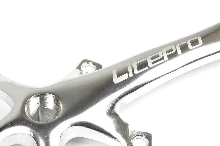 Litepro Faltrad Kurbel Ultra-licht Platz Kurbel 170MM CNC Aluminium Legierung BMX Fahrrad 130BCD Kettenblatt Teile Zubehör – Detail 12