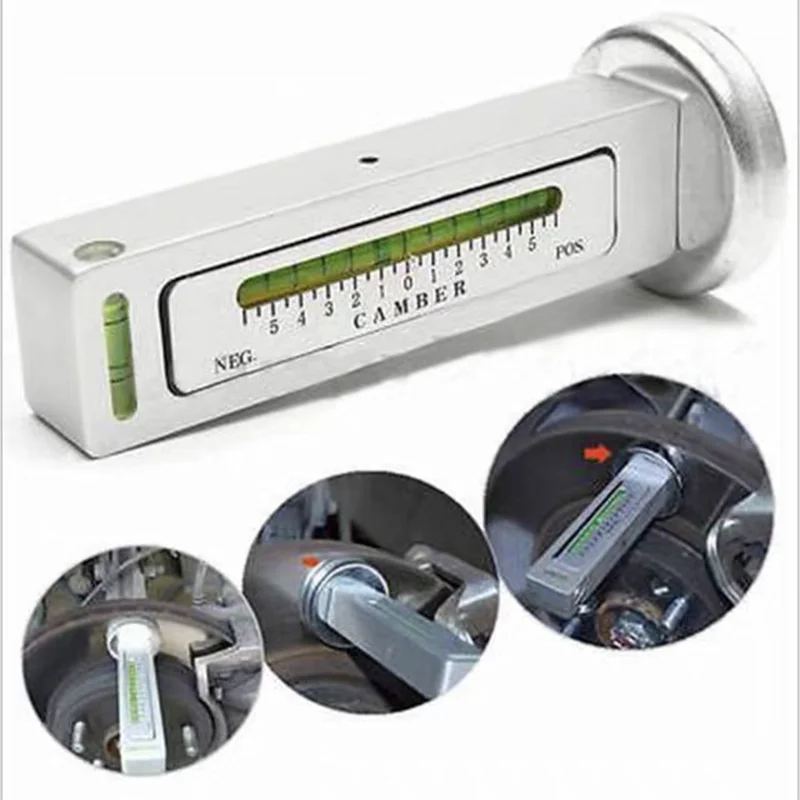 Adjustable Magnetic Camber Castor Strut Wheel Alignment Gauge Tool Four Wheel Positioner