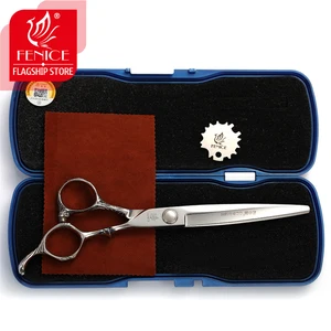 مقص تصفيف الشعر الاحترافي Fenice مع 7.0 لقص الشعر JP 440C الصلب لصالون الحلاقة أعلى 8 مبيعات لاختبار الصمامات الإلكترونية - رقم 2