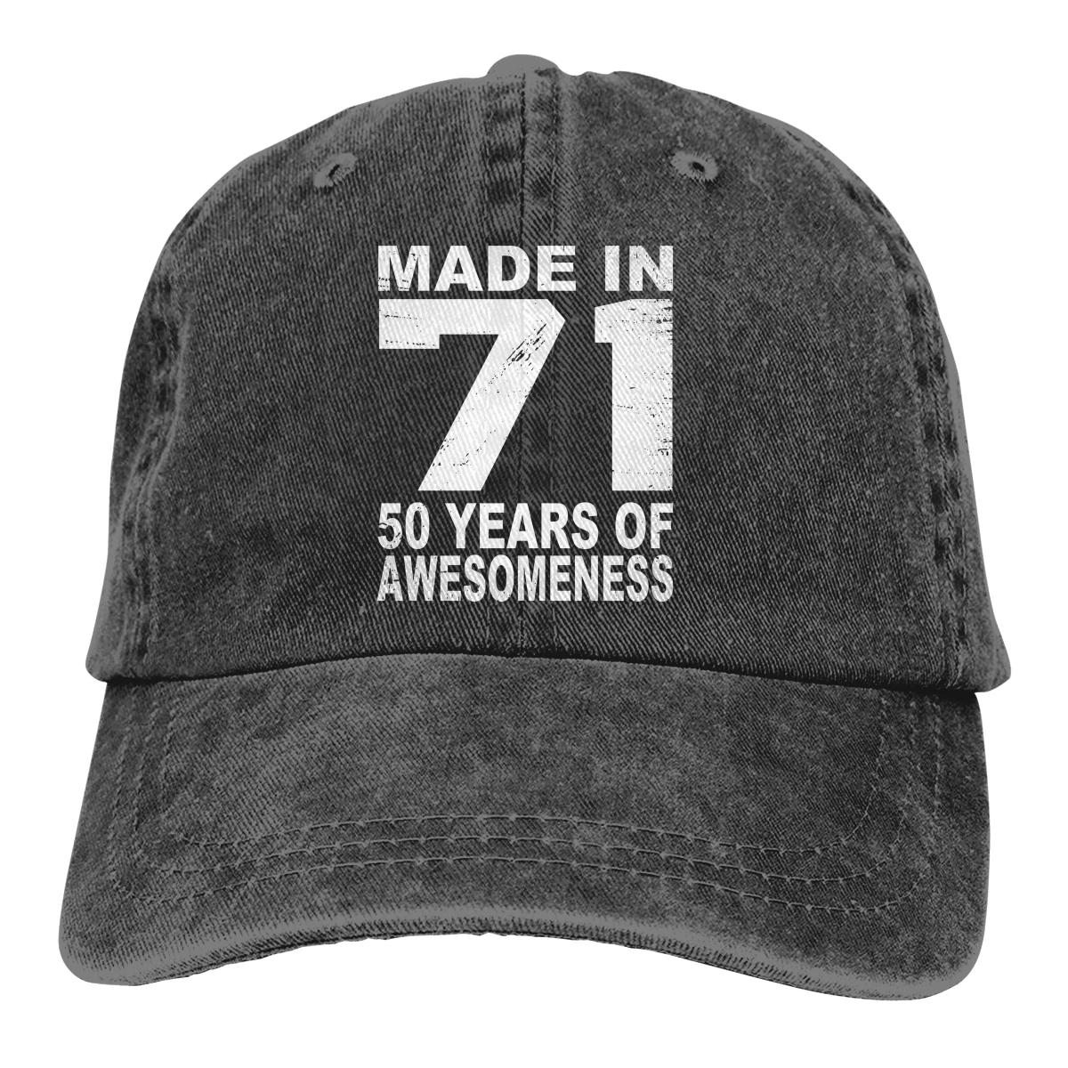 Made In 71 50 Years Of Awesomeness 1971 Birthday Vintage Baseball Cap Men Born in 1971 Caps colors Women Summer Snapback Caps