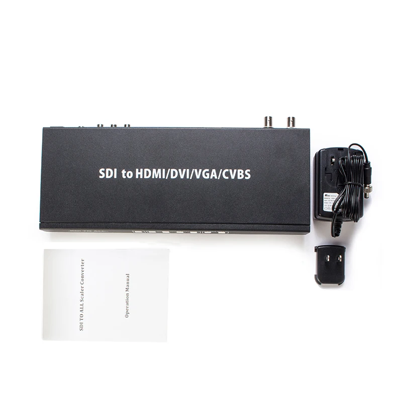 sdi to hdmi vga dvi cvbs scaler converter for broadcast cameras