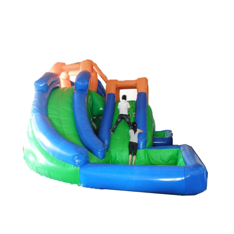 PVC Commercial Inflatable Slide with Climbing Wall, Sports Entertainment Game, Good Quality