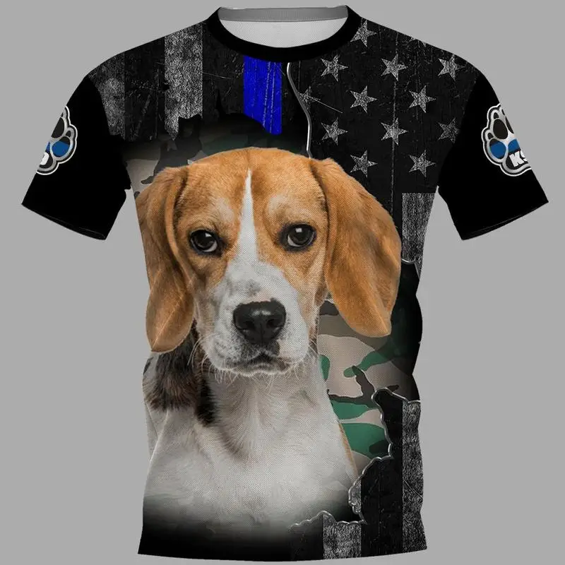 CLOOCL Newest Popular Animals Beagle T Shirt Summer Men Women 3D Print Hip Hop Tops Round Neck T-shirt Pullover Drop Shipping