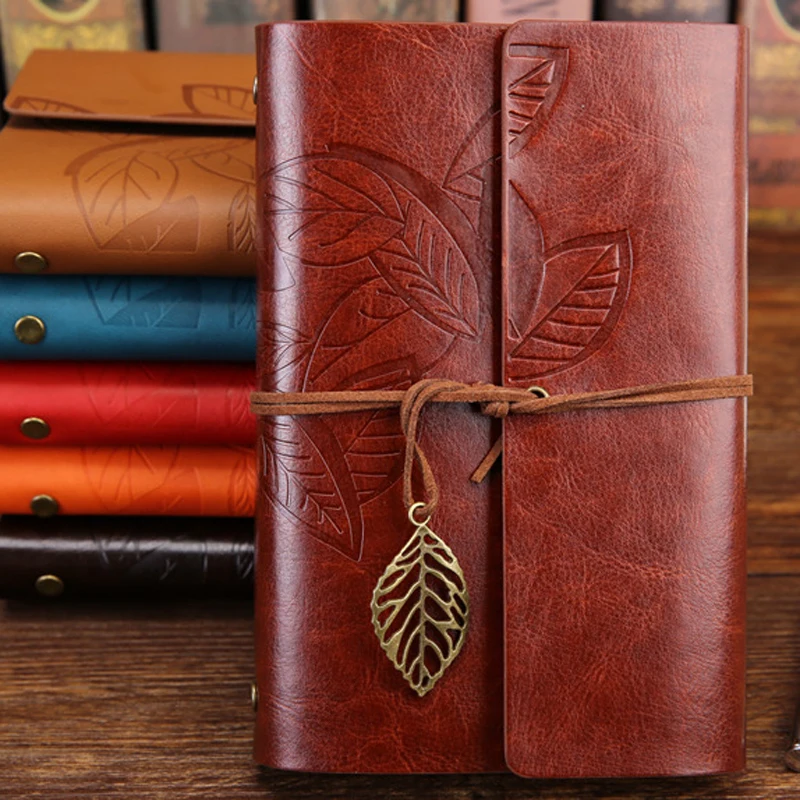 Notebook Diary Notepad PU Leather Spiral Literature Note Book Paper Replaceable Journal Planners School Stationery Gift