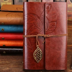 Notebook Diary Notepad PU Leather Spiral Literature Note Book Paper Replaceable Journal Planners School Stationery Gift