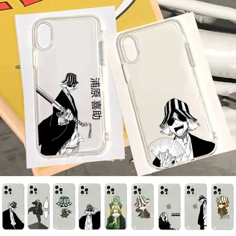 Kisuke Urahara Bleach Anime Phone Case for iphone 13 11 12 pro XS MAX 8 7 6 6S Plus X 5S SE 2020 XR case