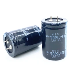 1pcs 63V 15000uF Aluminum Electrolytic Capacitor Amplifier Audio Filter Capacitors Volume 35x50