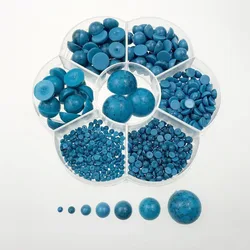 Imitation turquoise 3 4  6 8 10 12 18mm Cabochon Half Round Bead Scrapbook Decoration DIY Jewelr