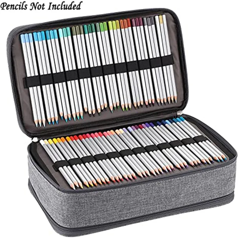 Imagem -02 - Slots Lápis Case Escola Escritório Pencilcase para Meninas Caneta Bolsa Grande Capacidade Papelaria Caixa Lápis Marcador Grande Kit Bolsa Penal 360