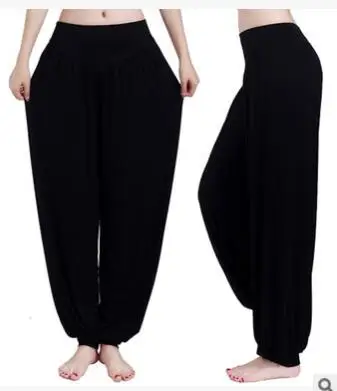 1pcs/lot woman soft solid harem loose pants female belly dancing long pants