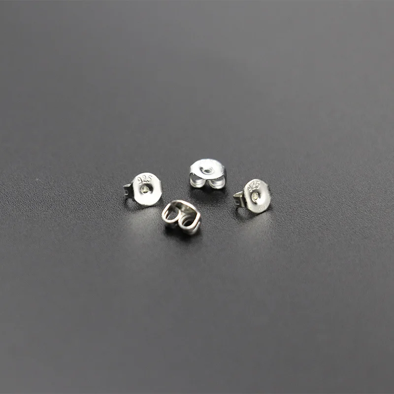 50 teile/paket 925 Sterling Silber Ohrringe Zurück Ohrring Stopper Erkenntnisse Für Stud Ohrringe Verschluss DIY Schmuck Machen Erkenntnisse – Detail 9