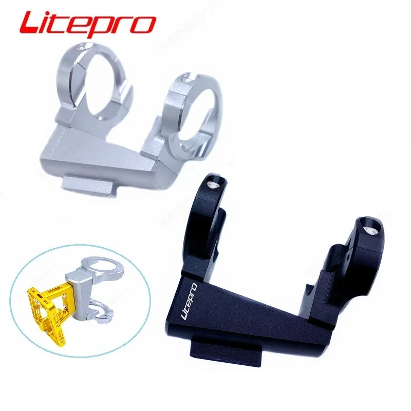 Litepro Folding Bike Front Bags Panniers Mount For Birdy 2 3 Series Pannier Block Adapter Compatible For Brompton Front Carrier