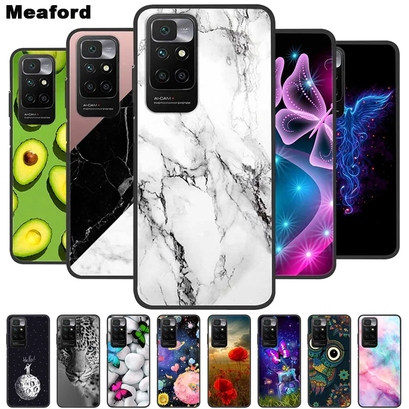 For Xiaomi Redmi 10 Case Marble Soft Silicone Back Case for Xiomi Redmi 10 Phone Cover Redmi10 Prime 2022 Global Coque Funda Bag