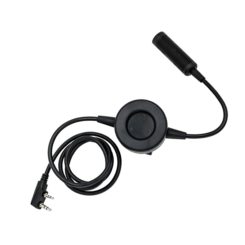 Waterproof Big PTT Cable for Z Tactical Headset, ComtacII H50, HD03, Earpiece for Kenwood Baofeng UV-5R, TK3160, TK-3170