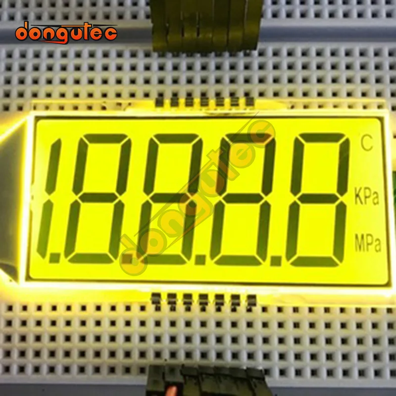 14PIN Reflection 4-1/2 Digits Segment LCD Panel 3V