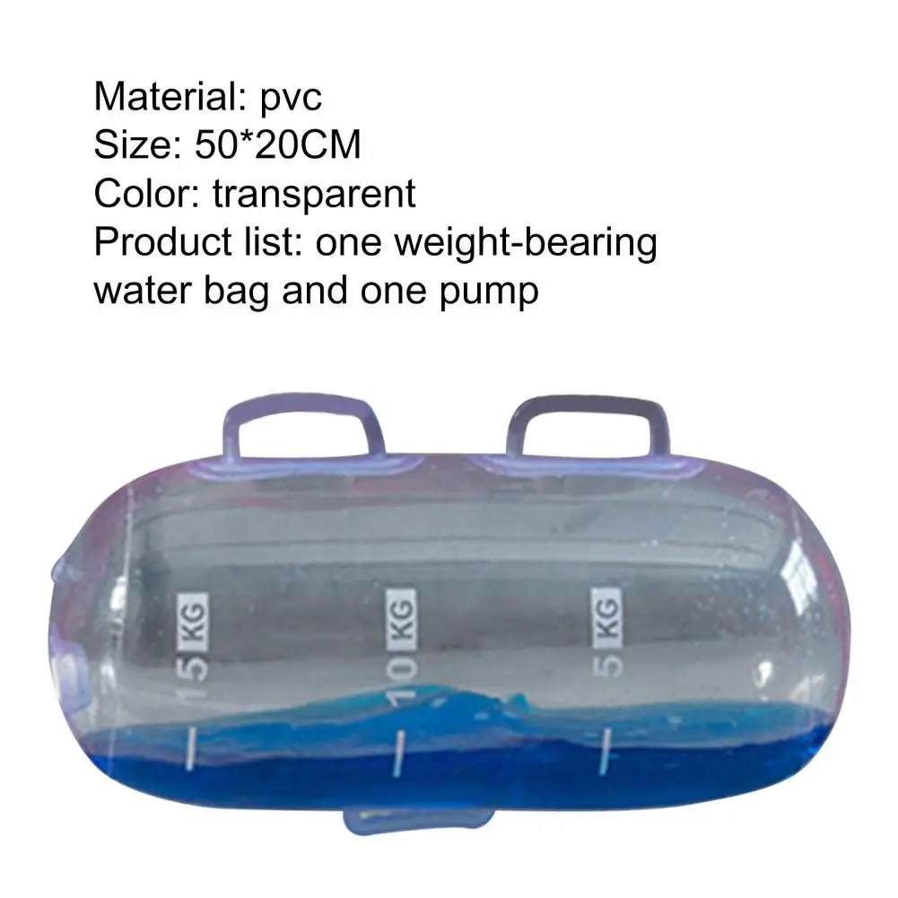 Aqua Bag Good Sealing Enhance Muscle Side Handle Water Power Bag Portable Aqua Fitness Bag Training Equipment for Home Use