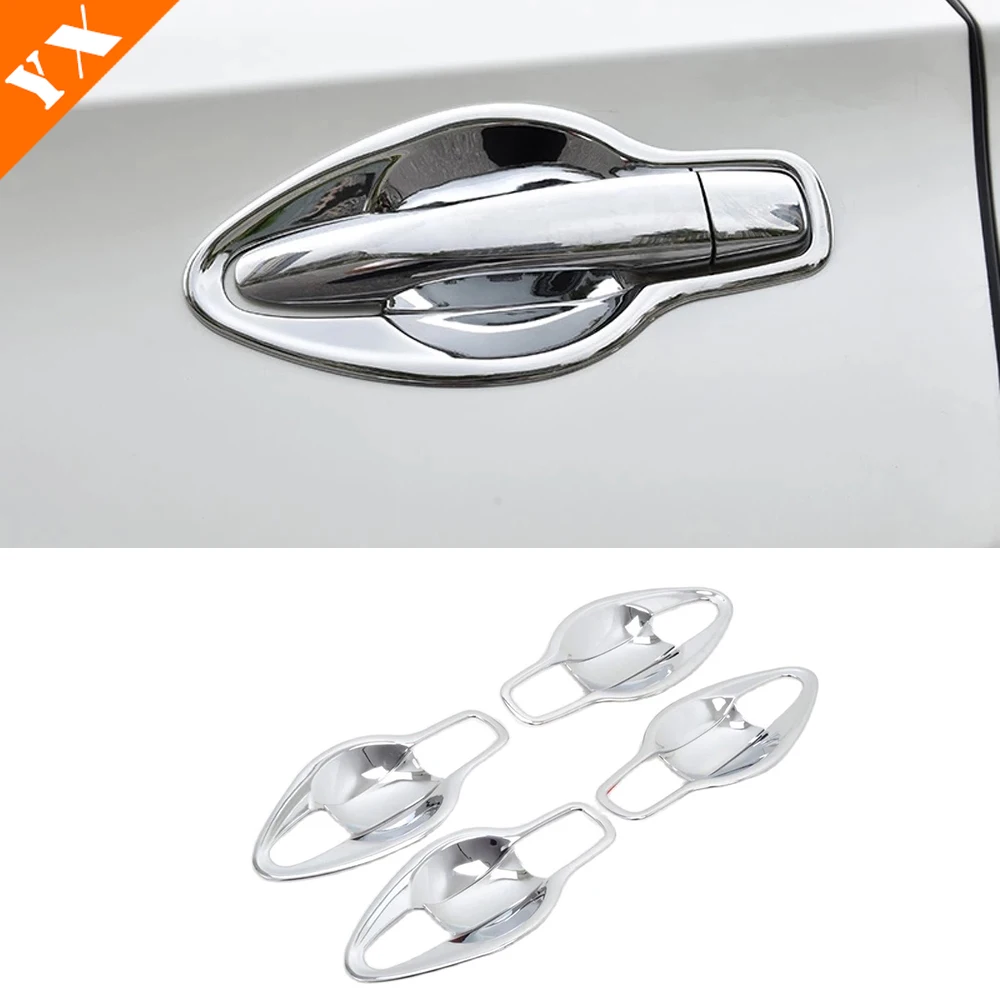 2015 2016 2017 2018 For Nissan Murano Car Door Protector Handle Bowl Cover Trim ABS Plastic Chrome Auto Styling Accessories 8Pcs