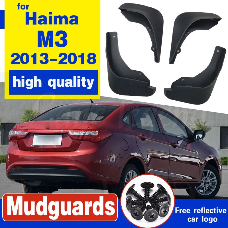 Front Rear Mud Flaps For Haima M3 2013 2014 2015 2016 2017 2018 Fender Splash Guards Mudflaps Mudguards Car Accessories