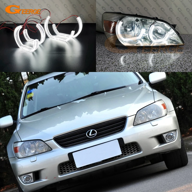 

Для Lexus IS200 IS300 IS 200 300 Toyota Altezza Ultra Bright DTM M4 Стиль Led Angel Eyes Halo Кольца Автомобильные аксессуары Дневной свет