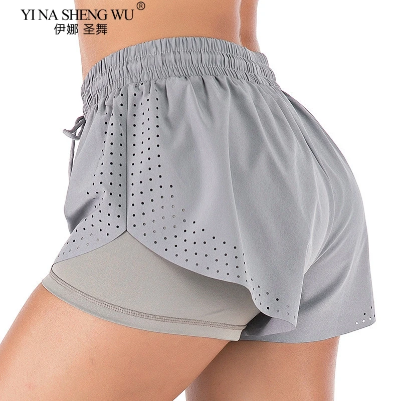 

Women Workout Yoga Shorts Fitness Yoga Quick-dry Breathable Sport Shorts Female Running Gym Leggings Yoga Elastic Athletic Pants