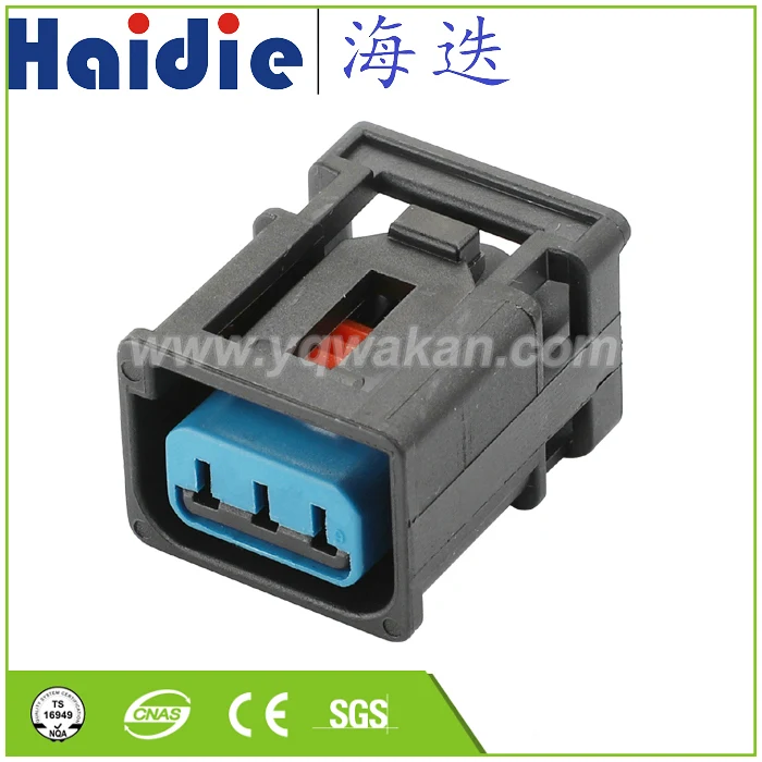 Free shipping 5sets 3pin Auto Electric plastic waterproof plug wiring harness Connector   HD036B-2.2-21