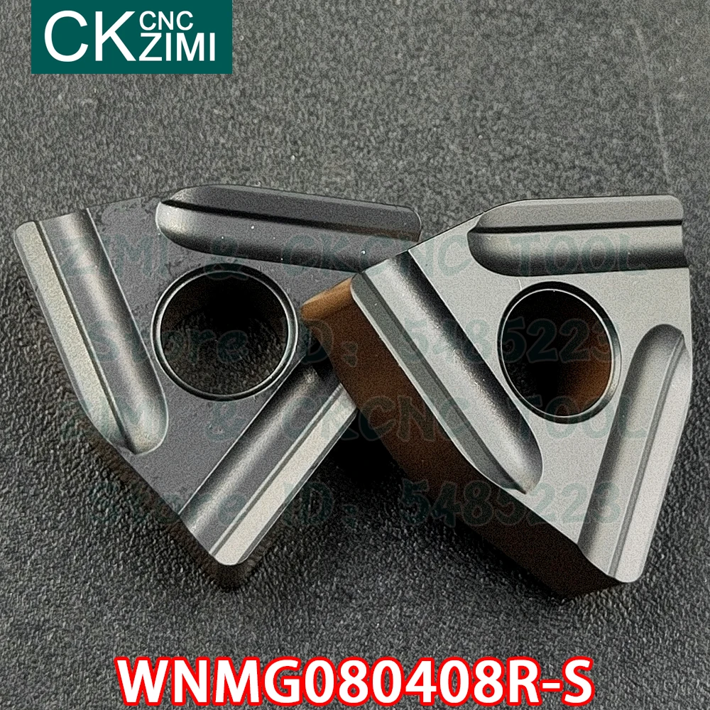 WNMG080408R-S WNMG 080408R S carbide inserts Slotted Cutting inserts turning tool CNC milling cutter Metal Lathe tools for steel