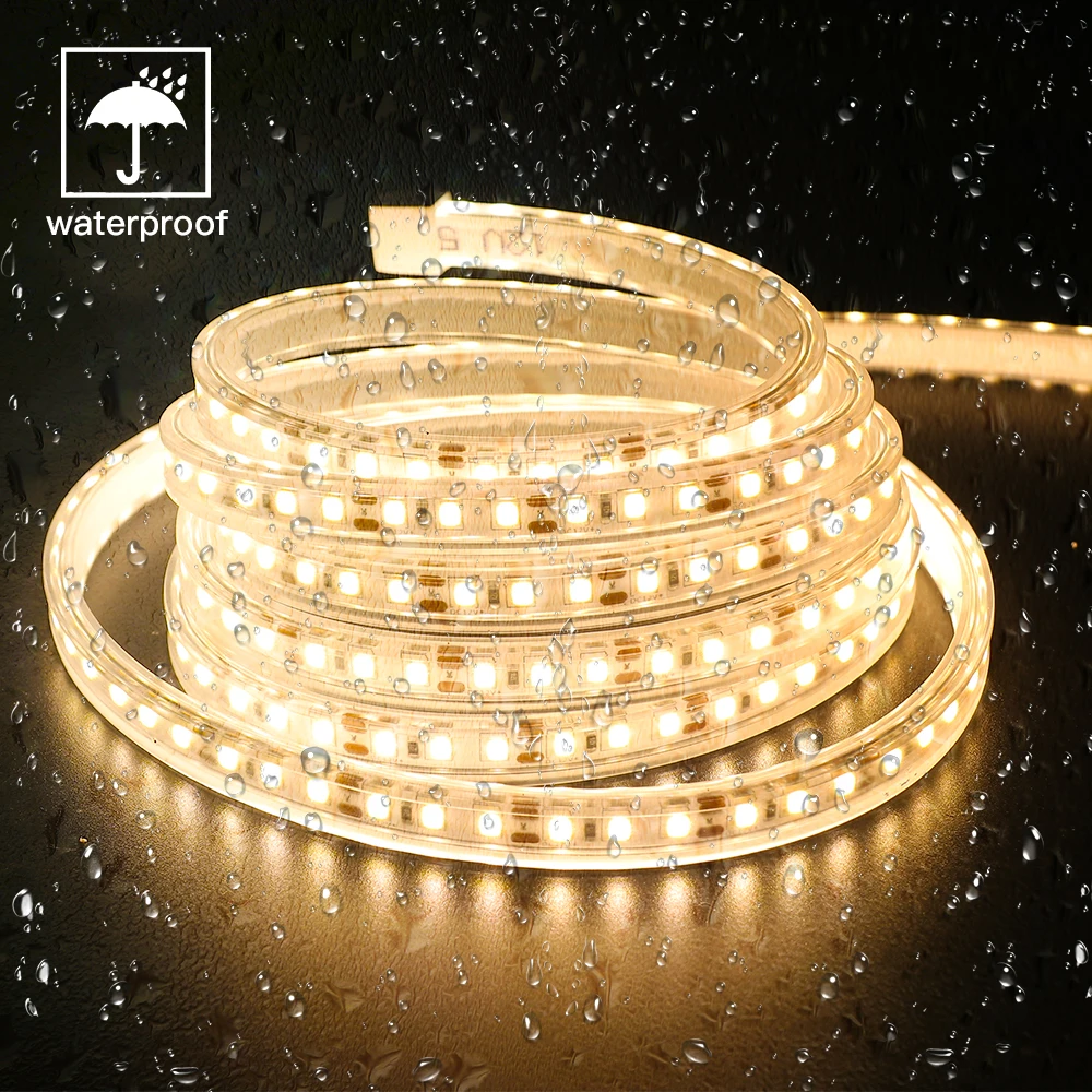 Dimmable LED Strip Light DC 12V 24V 2835 SMD 120Leds/m IP67 Waterproof LED Ribbon Flexible LED Tape Rope Light 3000K 4000K 6000K