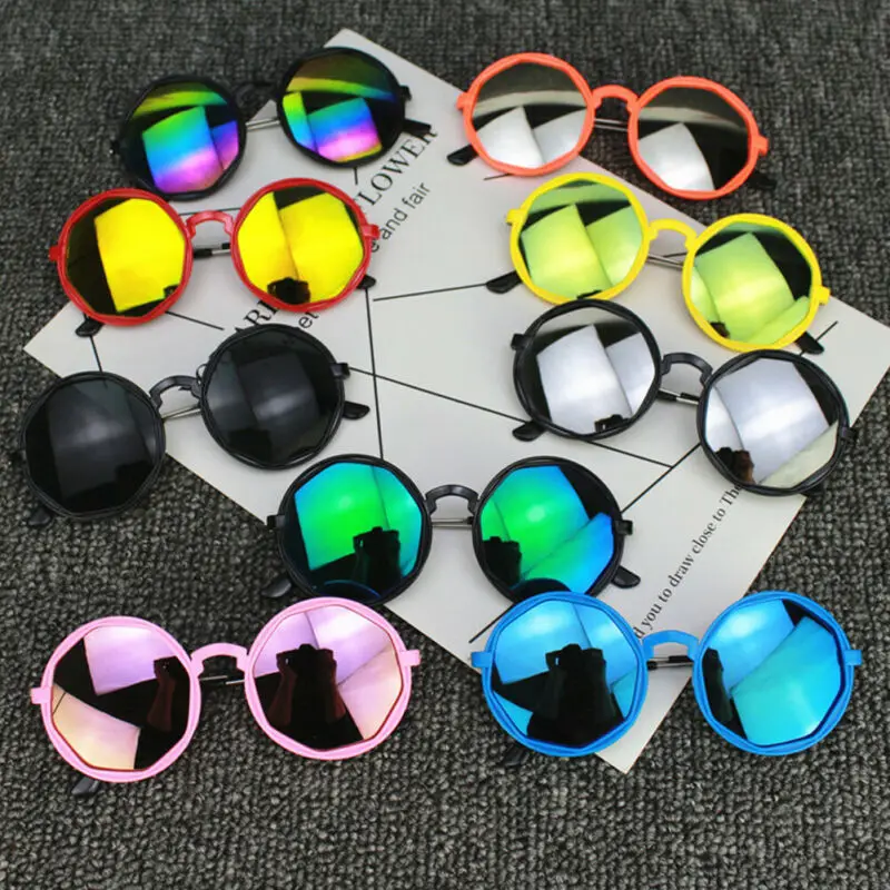 2019 New Lovely Girls Baby Kids Colorful Reflective Sunglasses Children Sunglasses Boys Streetwear Toys Cute Eyewear