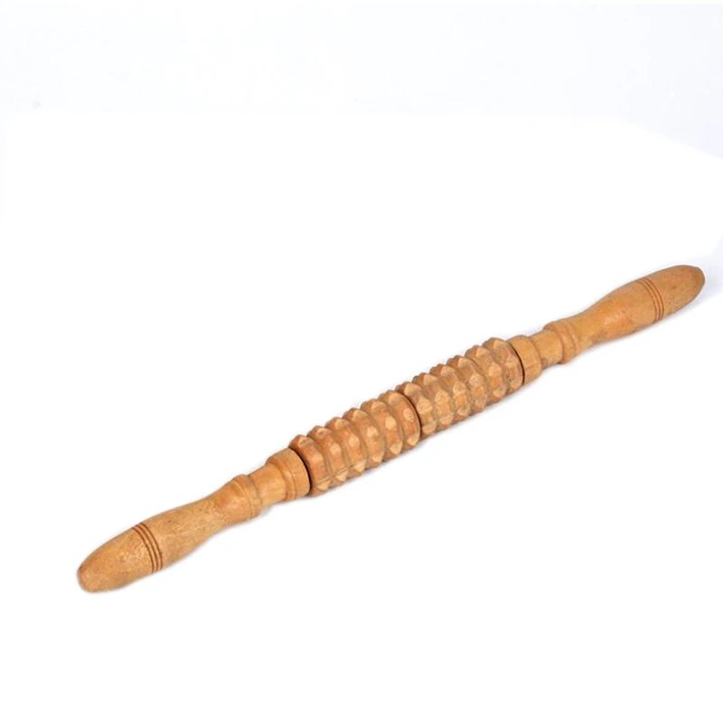 meridian rod body massage roller pounded his waist back massage neck leg wooden massager Full-body massage stick