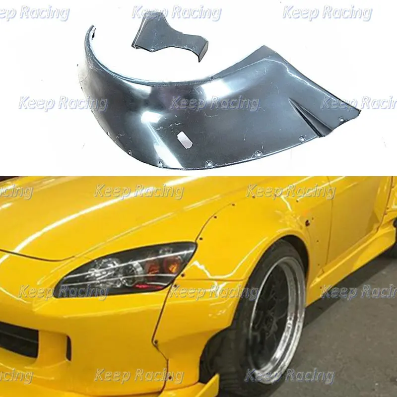 

For Honda S2000 AP1 AP2 M&M Style Fiberglass Front Fender +80mm FRP Flare Cover Glass Fiber Kit (AP2 OEM Front Bumper Required)