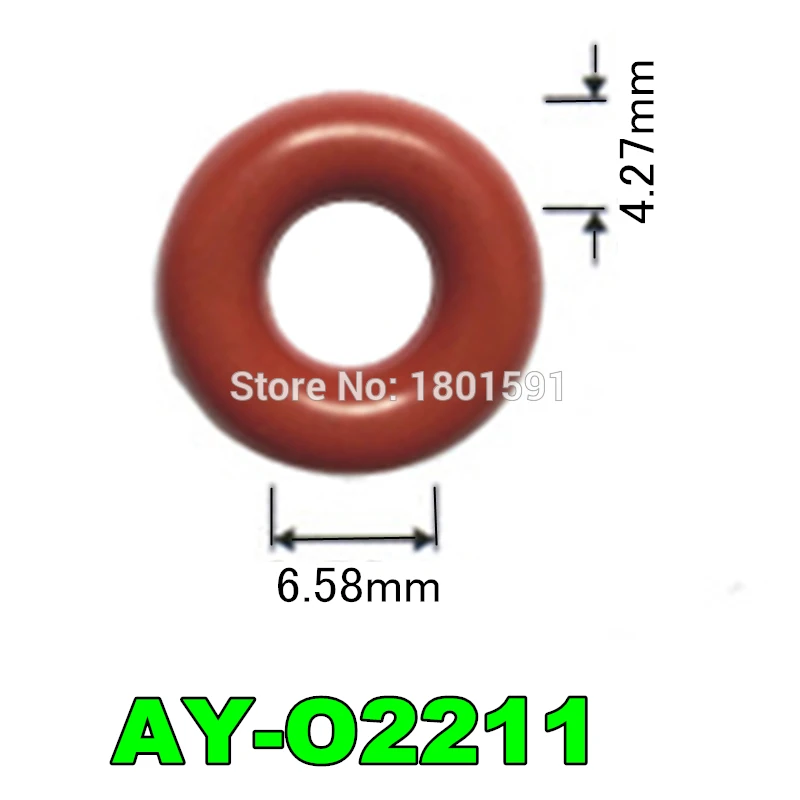 6.58*4.27mm 50pcs rubber seal oring for fuel injector repair kit fit for delphi second generation nozzle OEM25335146 (AY-O2211)