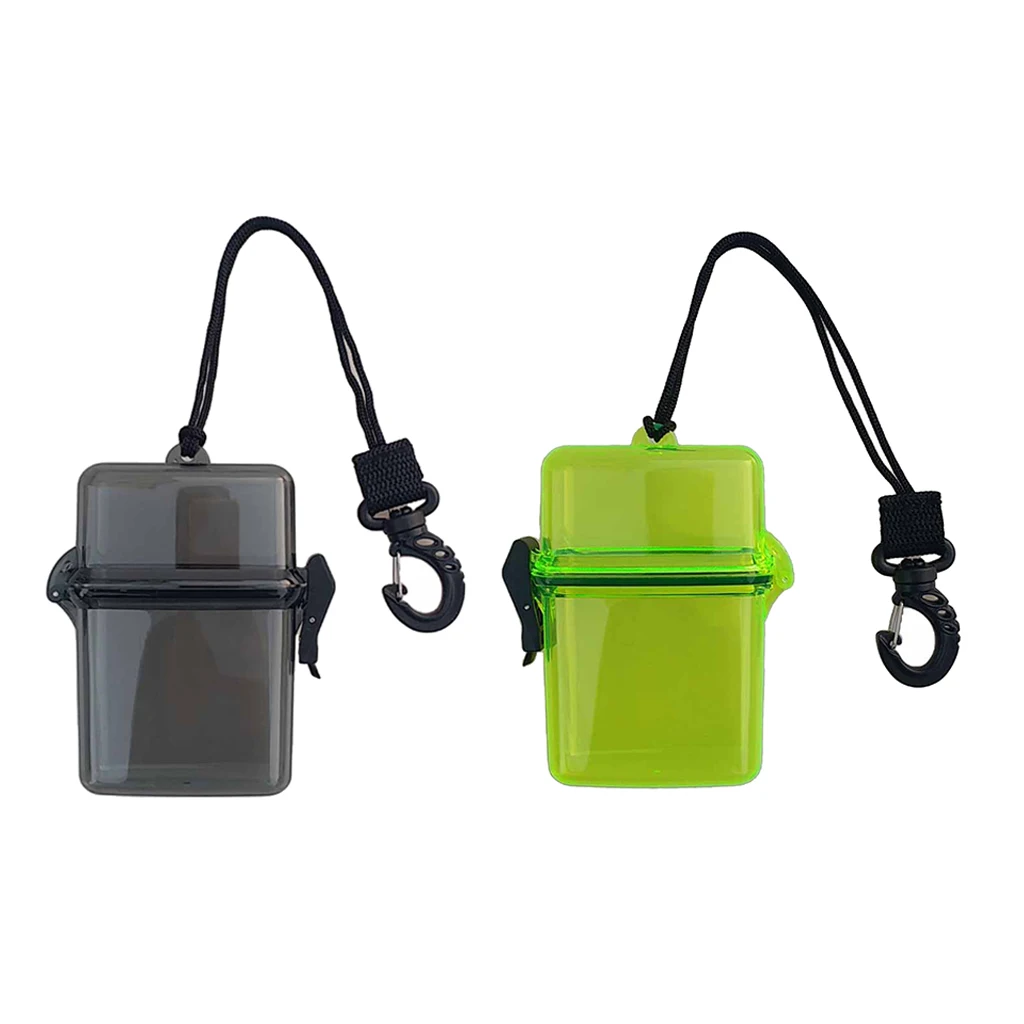 2Pcs Surf Scuba Diving Waterproof Dry Box Case for Money, ID Cards, License Keys for Swimming