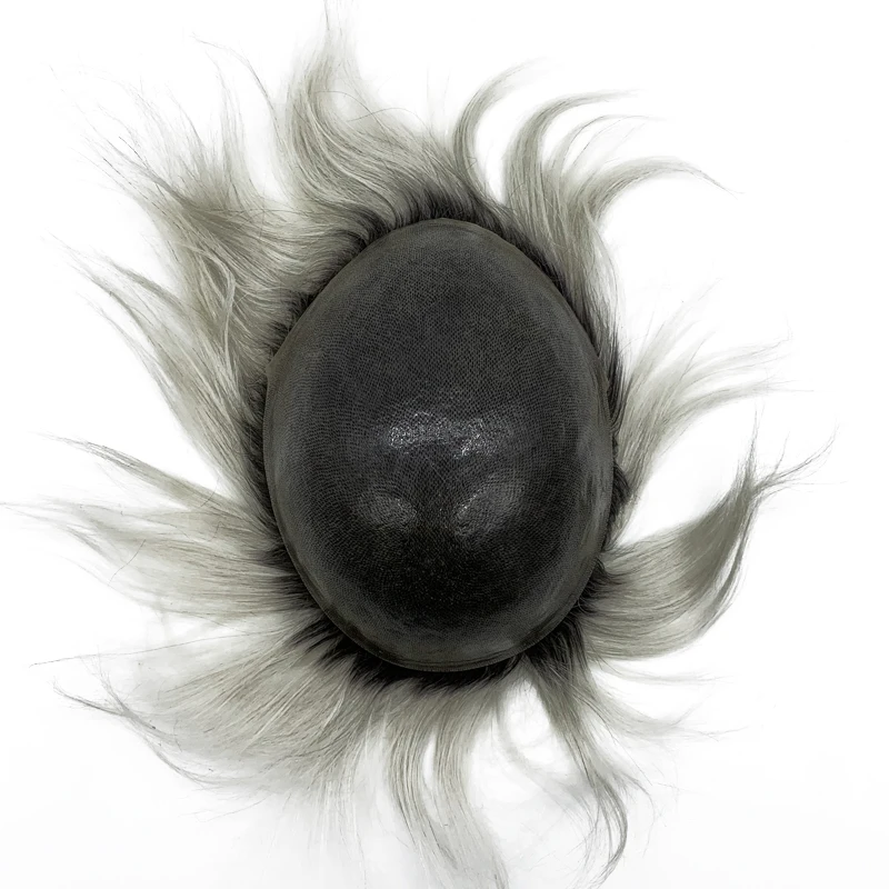 Popular Color Toupee T Color Hair Prosthesis Poly Base Human Hair