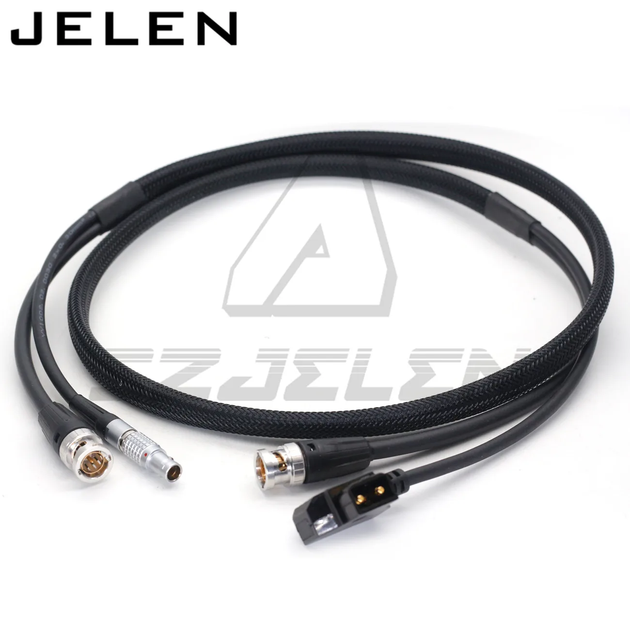 Cable d-tap a 0B de 2 pines para Teradek Bolt Pro, cable de alimentación de 1000/3000 pies y línea SDI de monitor de cámara, enchufe BNC a enchufe