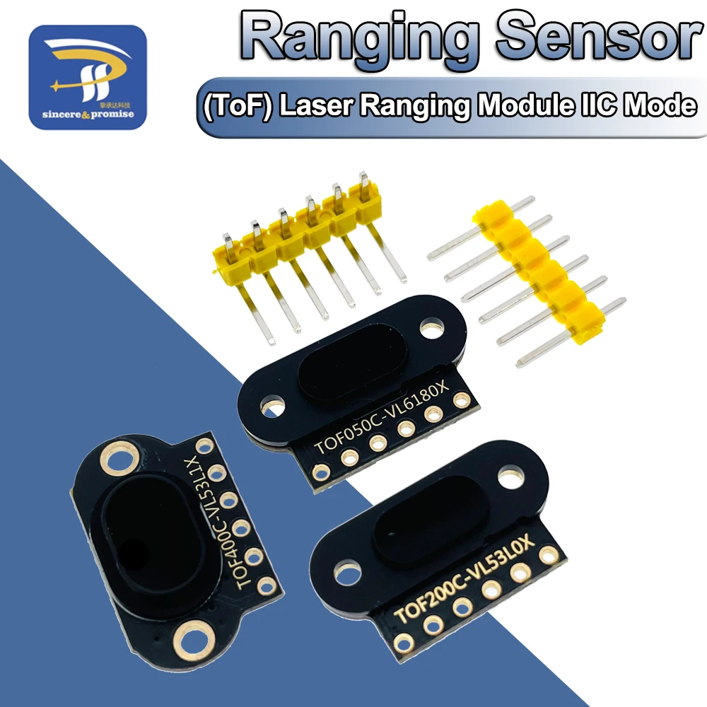 VL6180/VL53L0X/VL53L1X Time of Flight (ToF) Laser Ranging Sensor Module TOF050C TOF200C TOF400C 50CM/2M/4M IIC For Arduino STM32