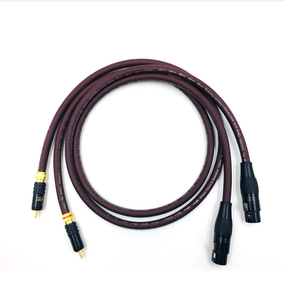 زوج من Thouliess HIFI WBT-0144 RCA إلى XLR أنثى كابل ربط متوازن XLR كابل صوت RCA مع سلك المنشور OMNI2