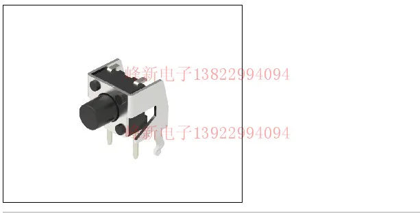 10Pcs Japan Tact Switch Straight Plug 2 Feet 6*6*7 Side Press Button Switch with Bracket