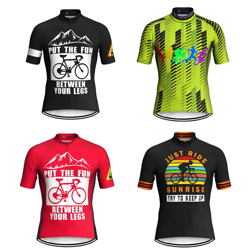 

2022 Men Short Jersey Shirt MTB Cycling Bicycle Racing Sport wear For Motocross Jacket Maillot Ciclismo Road Sun Outdoors Tops