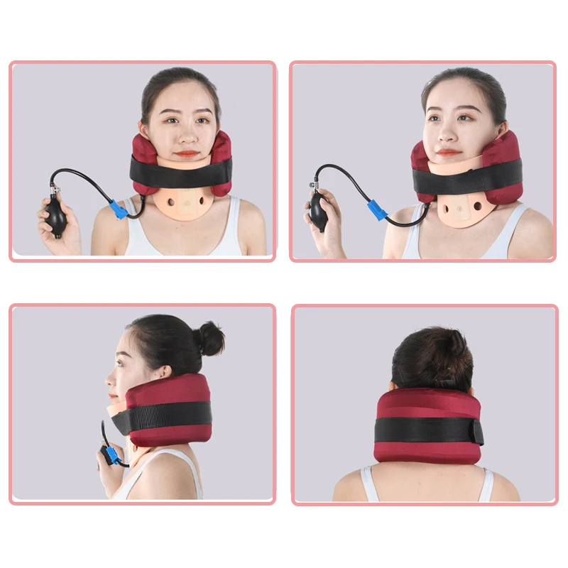 U Type Inflatable Cervical Neck Traction Device Pain Stress Relief Neck Stretcher Medical Cervical Spine Posture Correct Tractor
